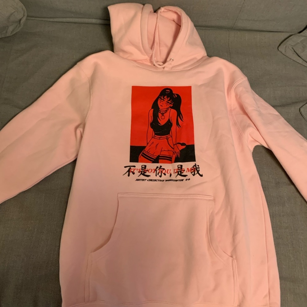 The artist collective brand pink hoodie